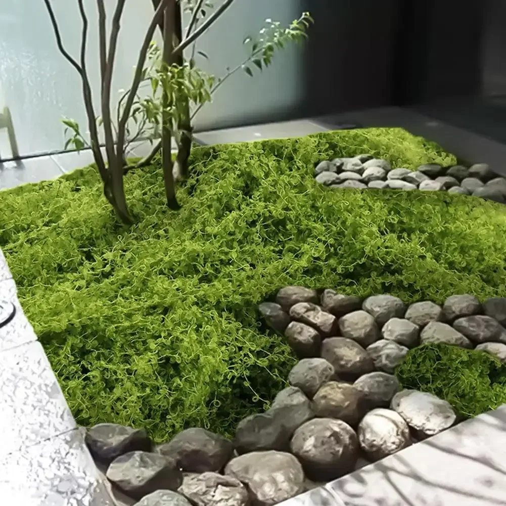 50g/100g/200g Realistico Muschio Artificiale Per L'artigianato FAI DA TE & Decorazioni Per La Casa Paesaggio Bonsai Pavimentazione Erba Decorazione Pianta Verde