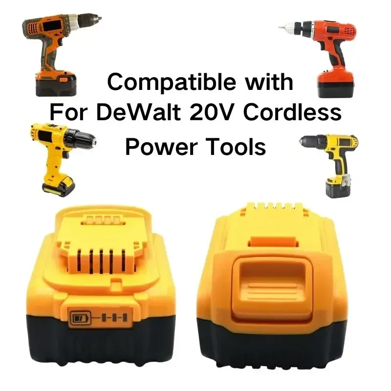 Batterie für Dewalt Elektro werkzeuge 18v 20v 6ah 8ah 12ah wiederauf ladbare Elektro werkzeug Lithium batterien original dcb200 dcb184 dcb182