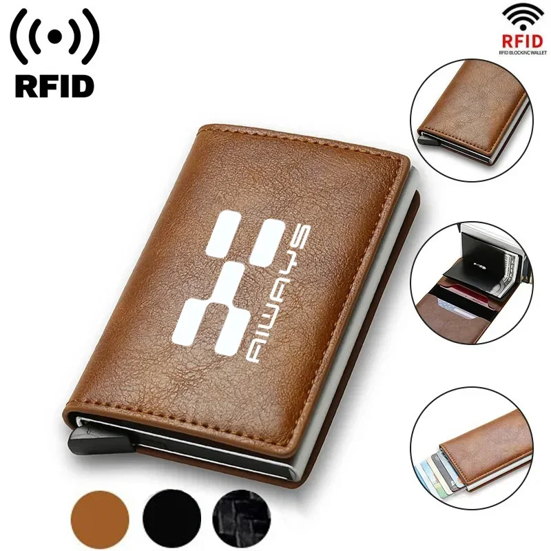 Rfid Credit Card Holder Men Wallets Bank Cardholder Leather Wallets For Aiways U5 PRO SE Bj U6 U7 Ion RG Nathalie 2020 2021 2022