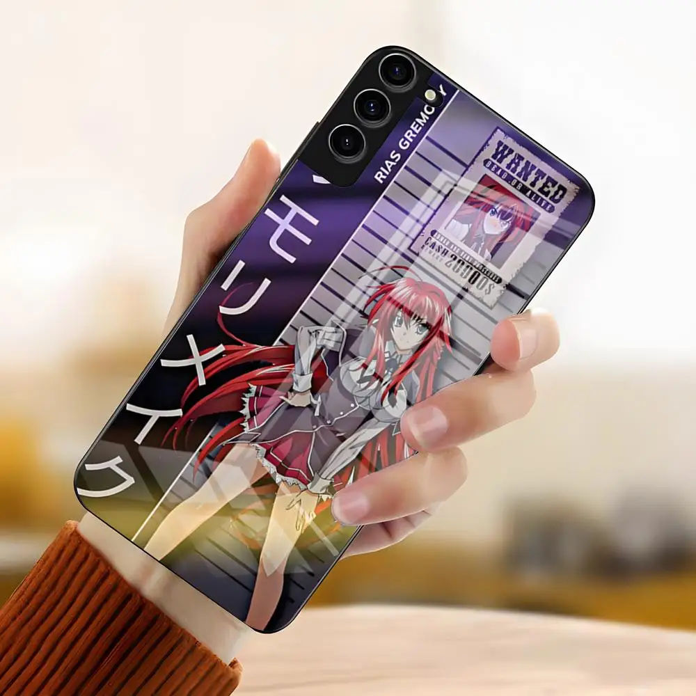 Coque de téléphone High School DxD Rias Gremory pour Samsung S26 S25 Plus S20 S20 Plus S22 Ultra S23 FE S21 Plus S21 Ultra, coque en verre