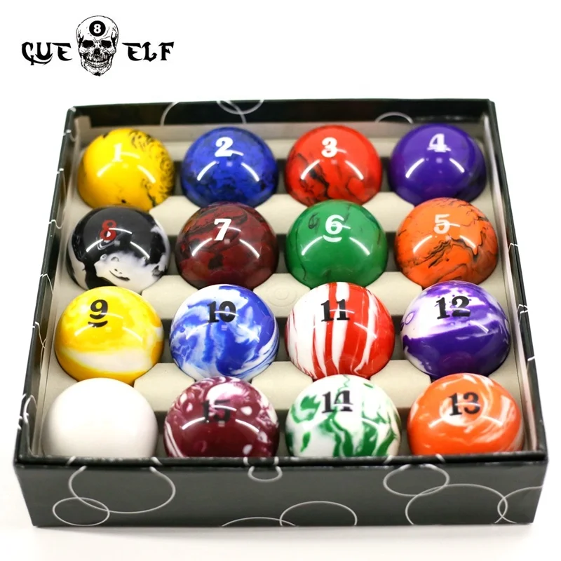 Cueelf 16 custom regulation size pool table billiard balls bulk