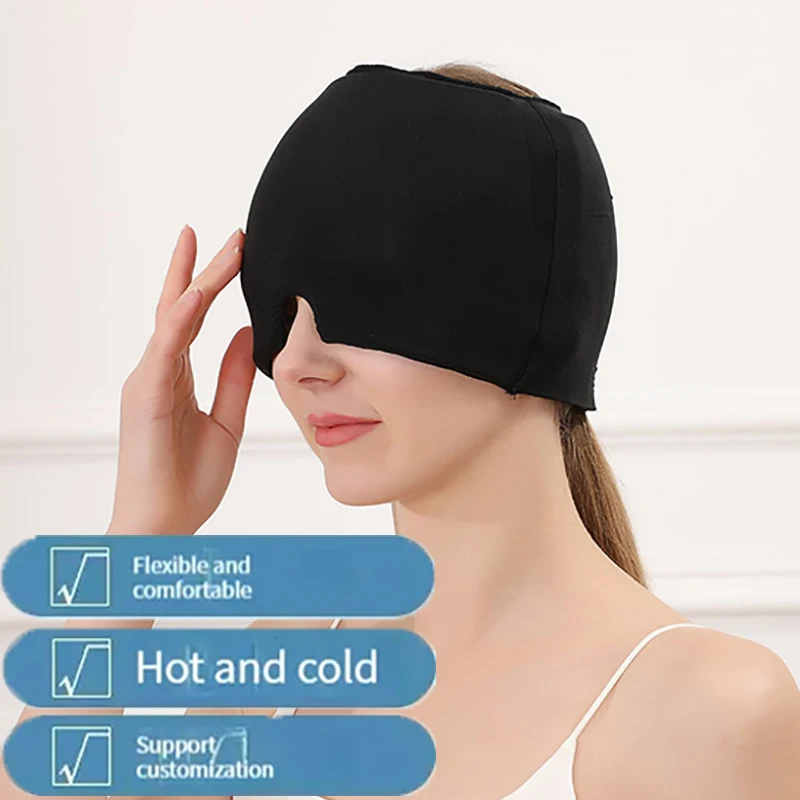 Migraine Ice Head Wrap Migraine Relief Cap for Tension Puffy Eyes Migraine Relief Sinus Headache and Stress Relief Cold Compress