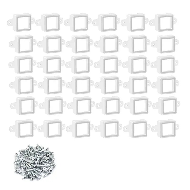 【FITTING】Waterproof And Durable LED Light Mounting Brackets(36Pcs) For Govee H705 With Screws, For Govee Outdoor Lighting System