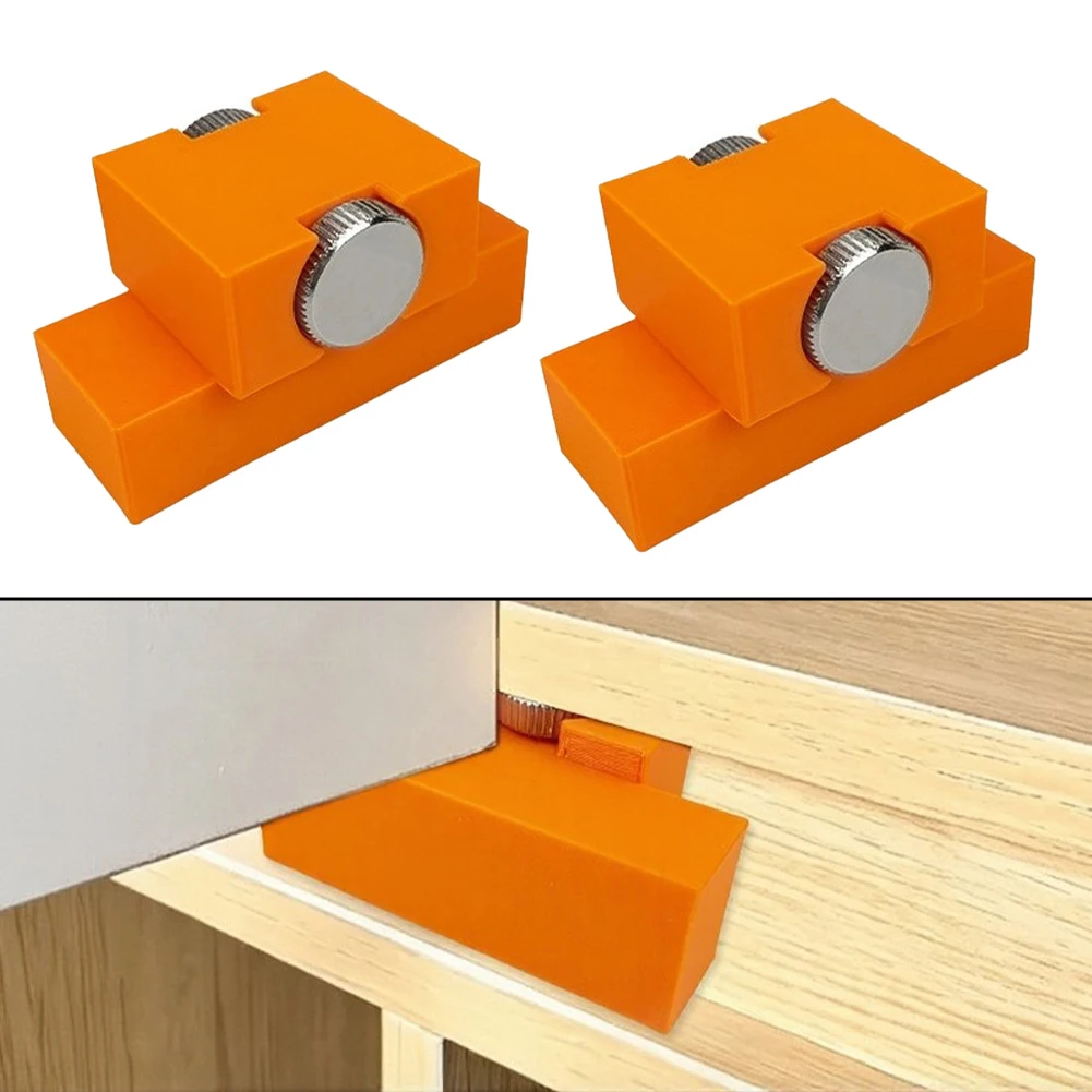 Cabinet Door Installation Aid Designed for Efficient Height Calibration and Balanced Door Spacing Without Assistance