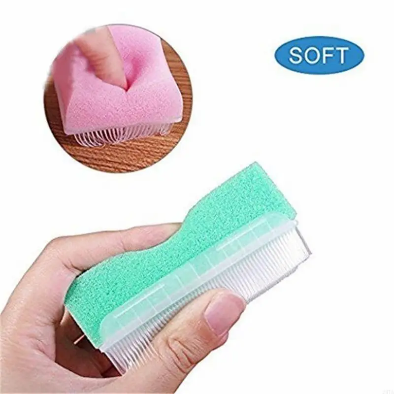 28TA 6Pcs Children Baby Bath Sponge Brush Adult Baby Body Wash Brush Clean Brush