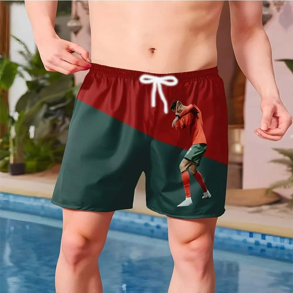 Summer 2026 Fashion AI Ronaldo # 7 Children's Parent Child Clothing Adult Couple Football Sports Leisure Breathable Shorts Large