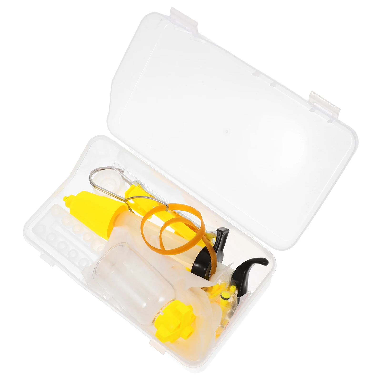 

1 Set Bike Brake Bleed Kit Durable Plastic Syringe High Volume Hose Clamp Rotating Fittings For Disc