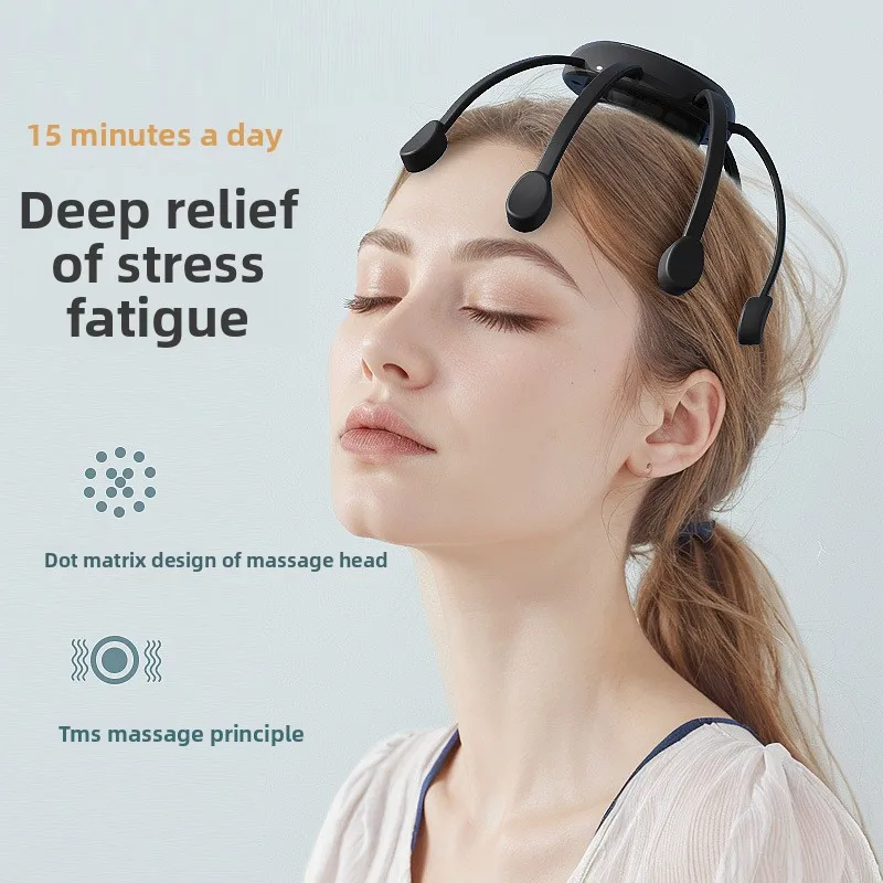 Intelligent Octopus Head Massager Automatic Head Therapy Machine Scalp Soothing Relief Head Relaxation Household Instrument