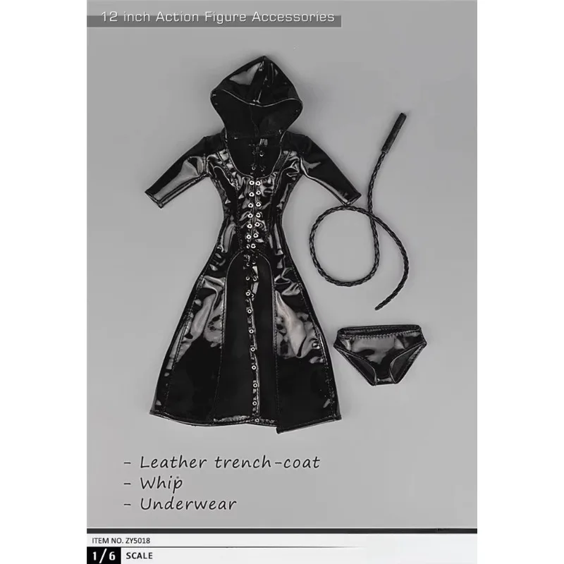 ZYTOYS 1/6 مقياس ZY5018ملابس نسائية مثيرة مقنعين سترة واقية من الجلد الملابس نموذج ل 12 ''عمل أرقام الجسم دمية