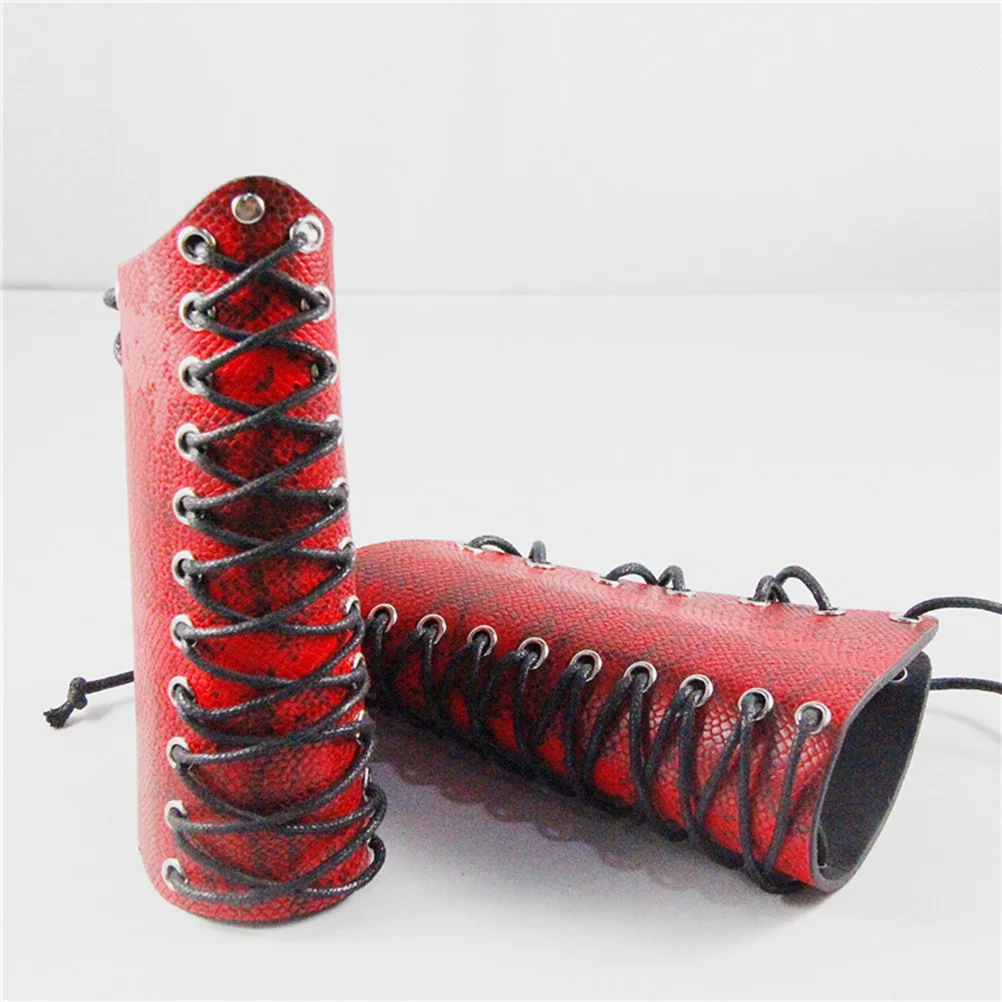 

Punk Style Rope Weaving Wrist Band Snake Red Waterproof Adjustable Wrist Protector For Exercise Comfortable