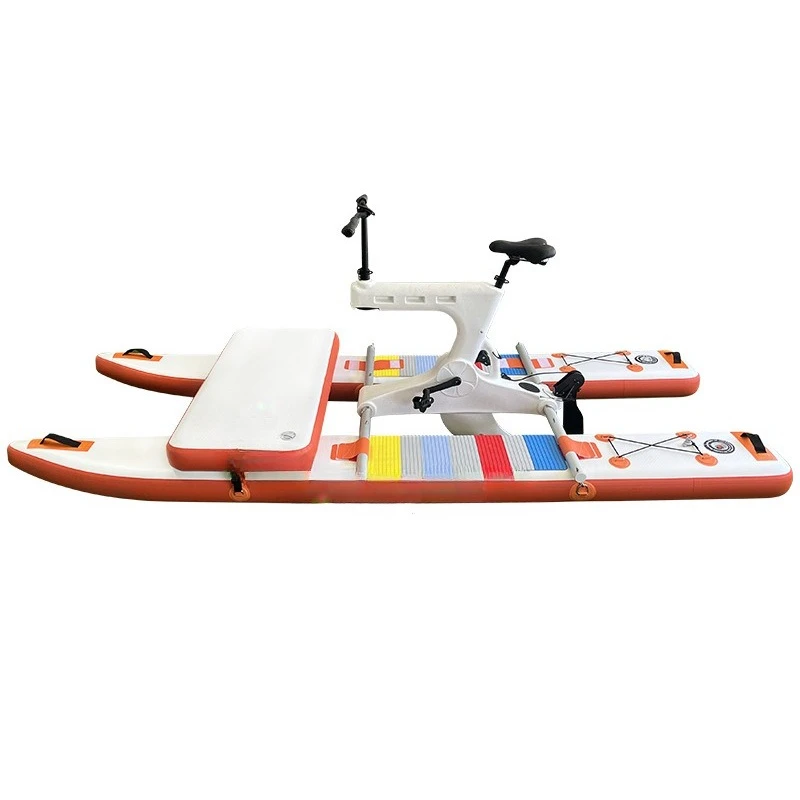 

Water inflatable bicycle, alloy pedal sea surf bicycle, water bicycle in park area