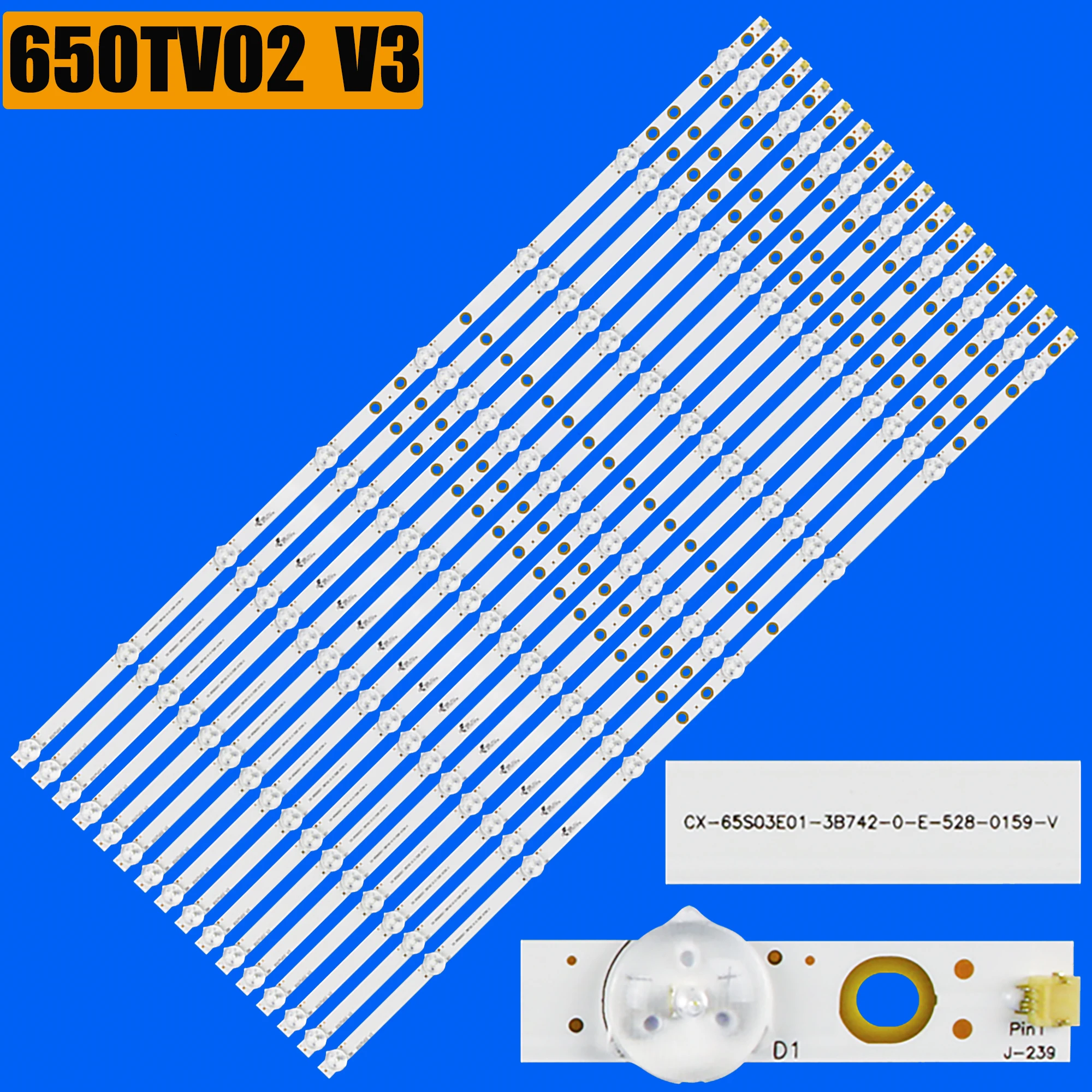 tira de retroiluminacao led para bw 650tv02 v3 kdl65w850c kdl 65w857c kdl 65w805 t650hvf51 t650hvf05 01