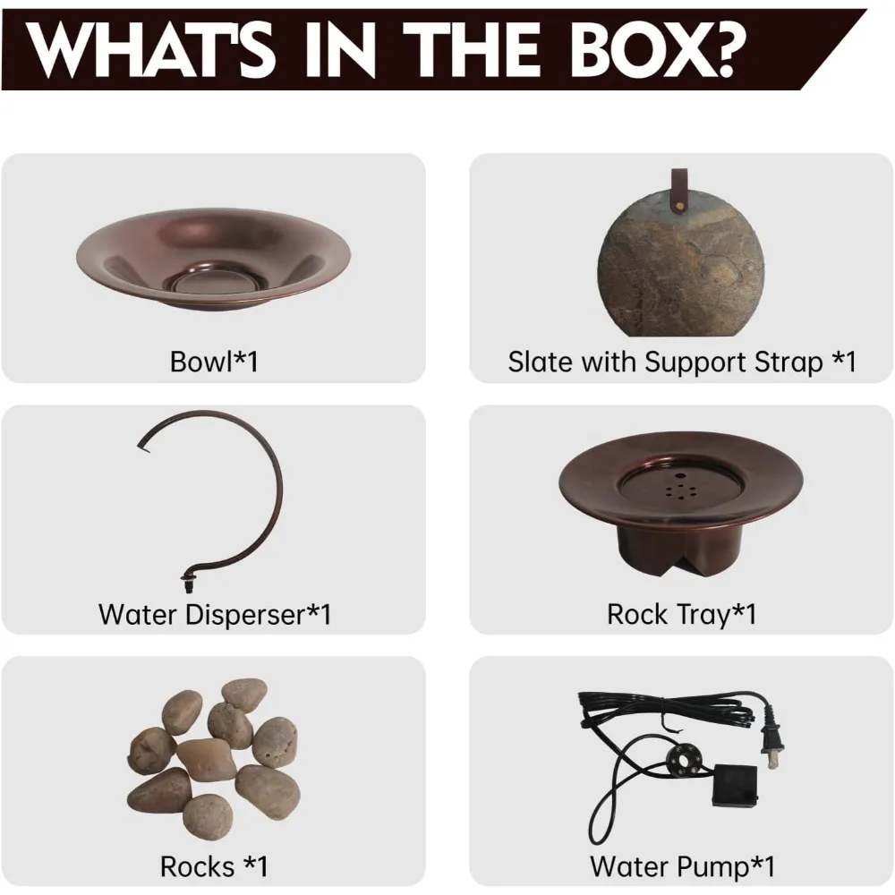 نافورة شلال داخلية على سطح الطاولة مع ضوء LED، صوت مطر مهدئ للتأمل، ديكور مكتب منزلي مريح #3