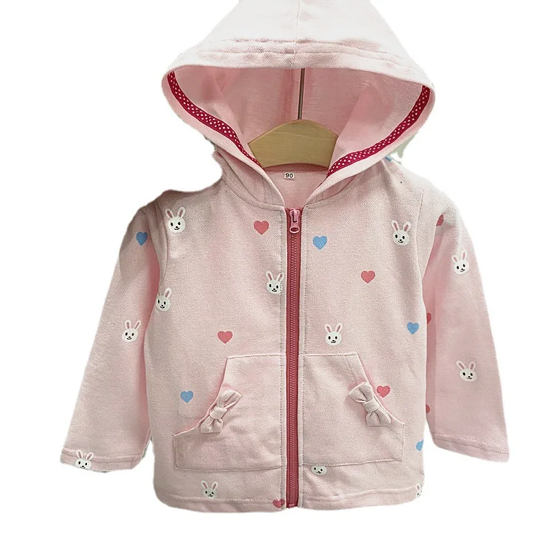 

2025 Autumn and Spring Style Hoodie Cartoon Cotton High Quality Japanese Zipper Long Sleeve Children's Sunscreen Coat