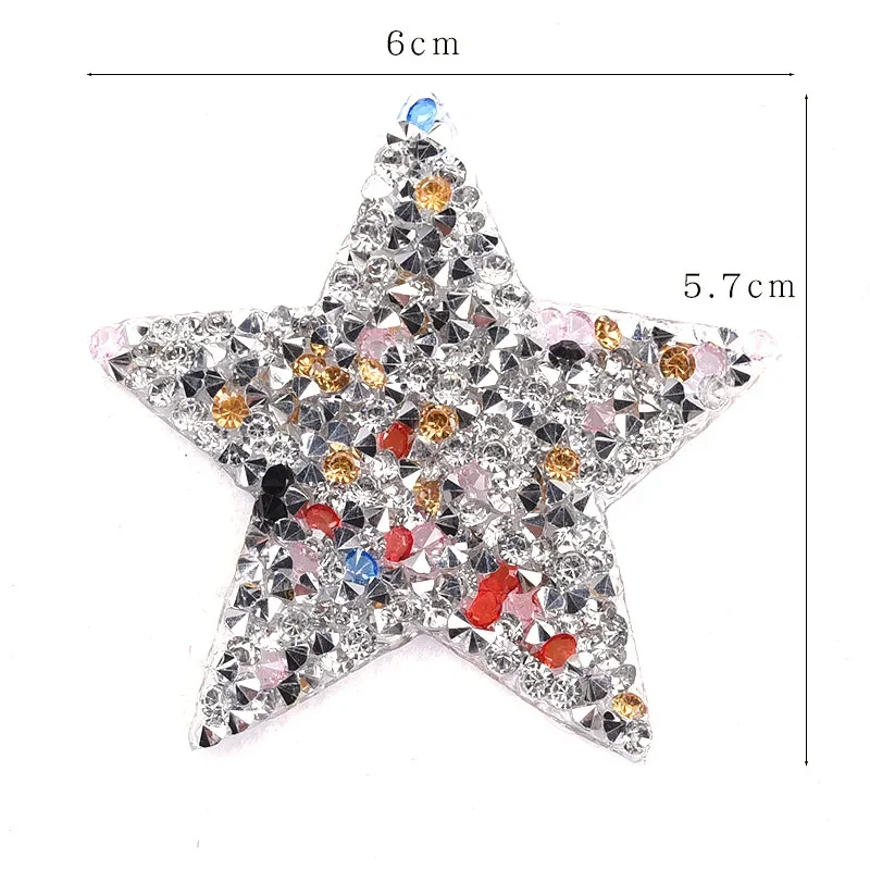 Rhinestone Lip Lightning Star Sequin Bead Patch Accessory Iron on Clothing Applications for Clothes Jeans Jacket Appliques Badge