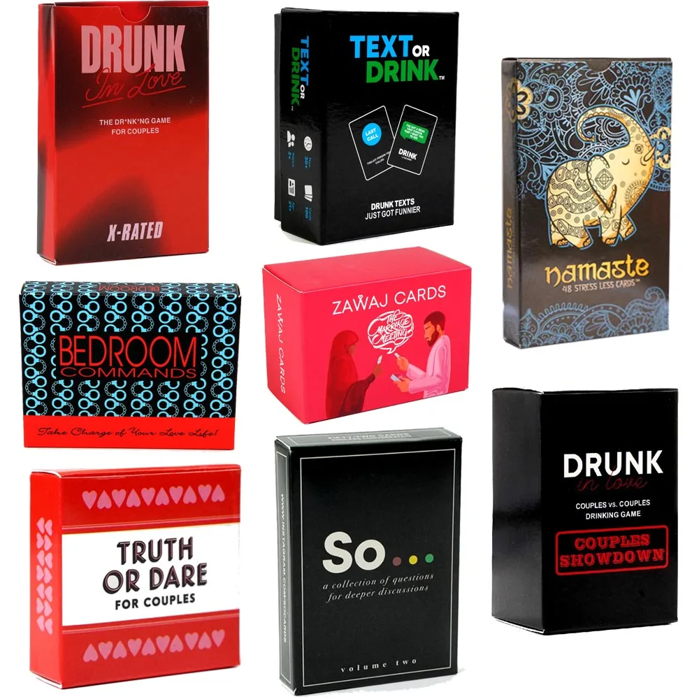 Text or drink board games Drunk in love playing card games for couples 2-8 friends Party games Truth or dare card games