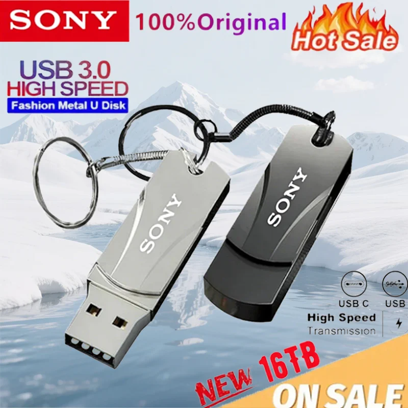 SONY Originale 16TB USB 8TB OTG Pendrive Pen Drive 2TB 4TB Tipo C Ad Alta Velocità Portatile USB 3.0 Flash Drive Memory Stick Impermeabile
