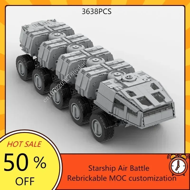 Compact Assault Transport Space Military MOC SpaceShip Battle Architecture Puzzle Assembly DIY Education Assembly Model Toys