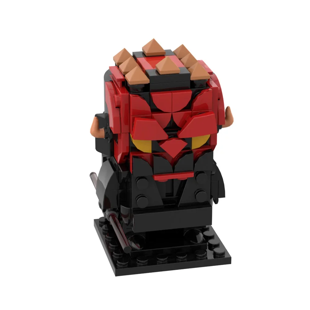 MOC Movie Space Figrues Maul BrickHeadzs Lukeeds Bricks God of War Cartoon Characters Kratos  Atreus Building Blocks for kid Toy