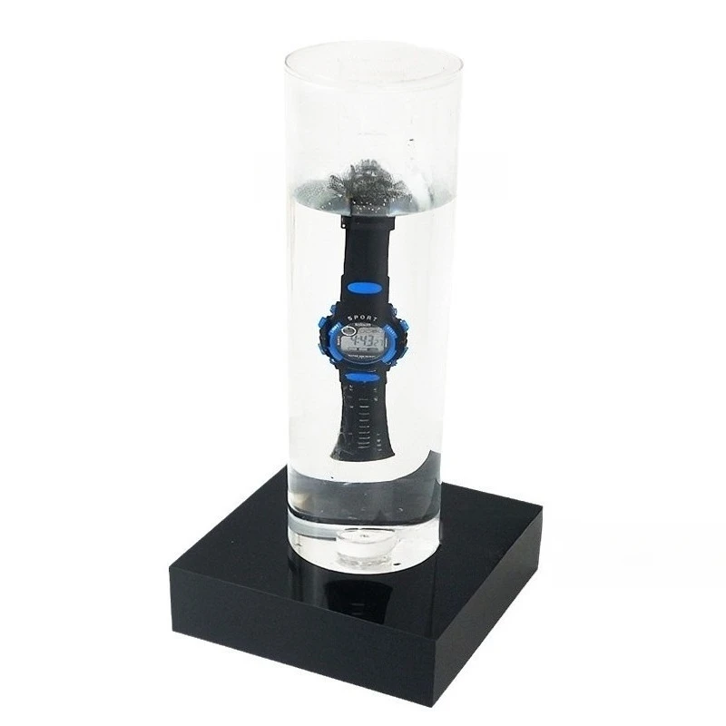 Acrylic waterproof product demonstration stand LED light-emitting stand, water soaking test props