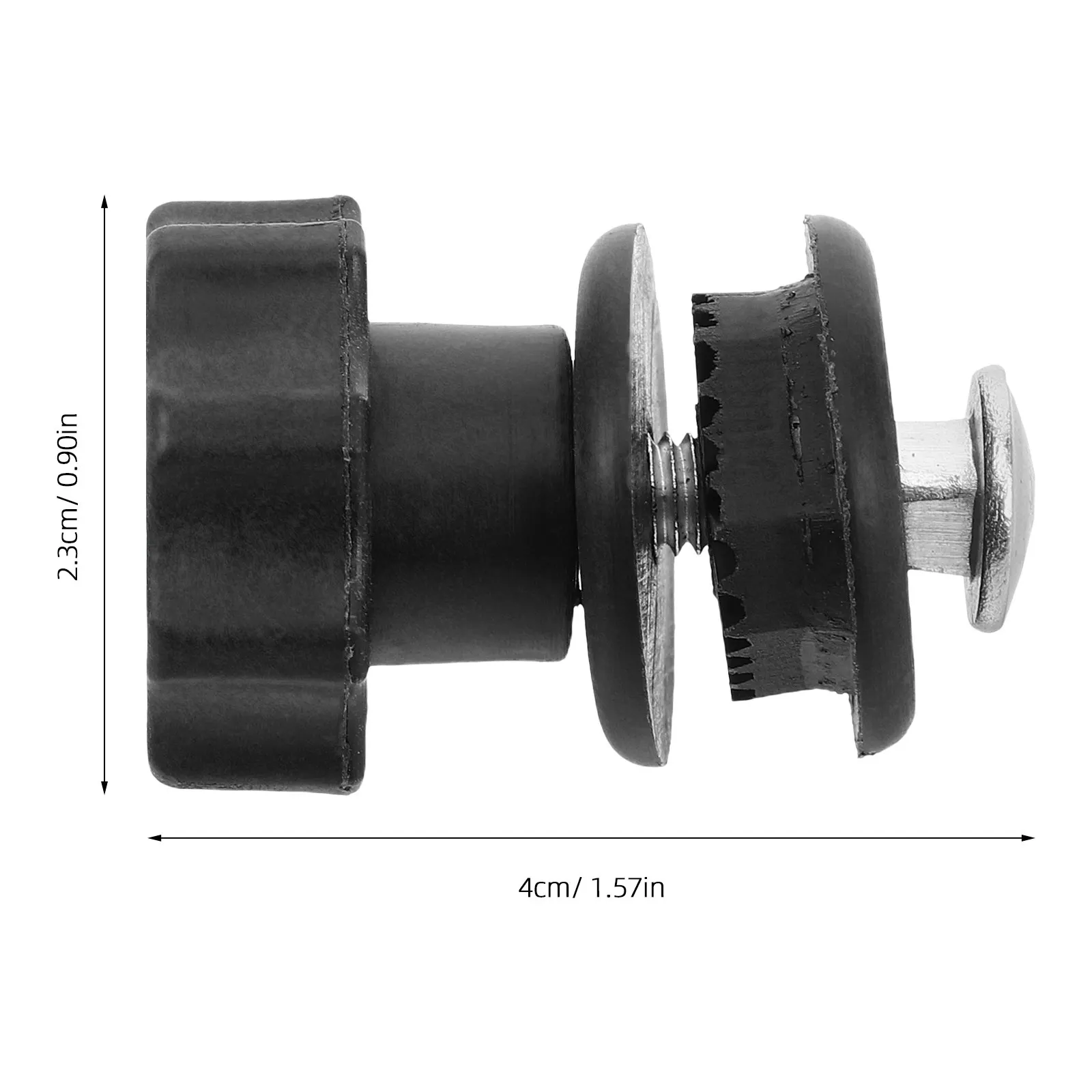 0.6cm Music Stand Knob Adjustable Clamping Handle for Desktop Tabletop Portable Sheet Music Stand Replacement Thumb Screw Metal