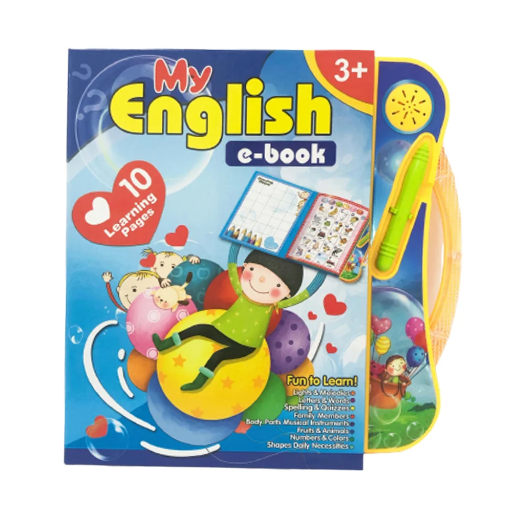 كتاب قراءة اللغة الإنجليزية آلة القراءة الصوتية التفاعلية ألعاب تعليمية