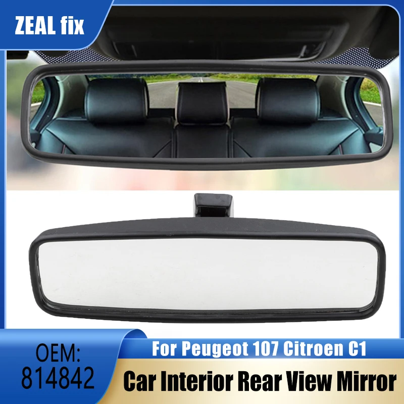 ZEAL Car Interior Rear View Mirror Housing Replacement 814842 For Peugeot 107 Citroen C1 Renault Master Toyota Aygo Jumpy Saxo