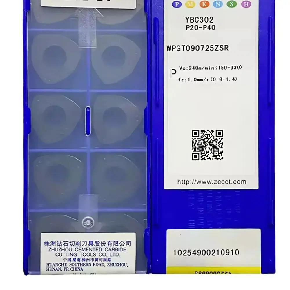 

ZCC WPGT 090725 ZSR-PM YBC302 YBG205 Твердосплавные вставки Токарный станок с ЧПУ Инструменты для обработки стали и алюминия