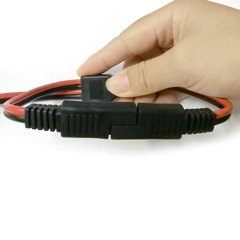 Cable de extensión de alimentación SAE, adaptador de conexión rápida, conector de 2 pines, desconexión, 10A, 1 a 2, 18awg