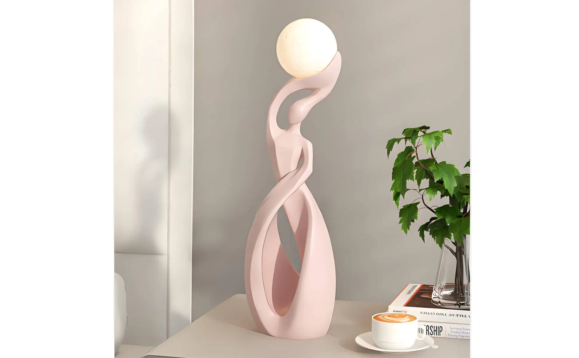 Abstract Resin Figurine Electroplated Finish Abstract Sculpture Table Ornament Minimalist Design Room Decoration Lustrous Abstract Resin Figurine Electroplated Finish Abstract Sculpture Table Ornament Minimalist Design Room Decoration Lustrous