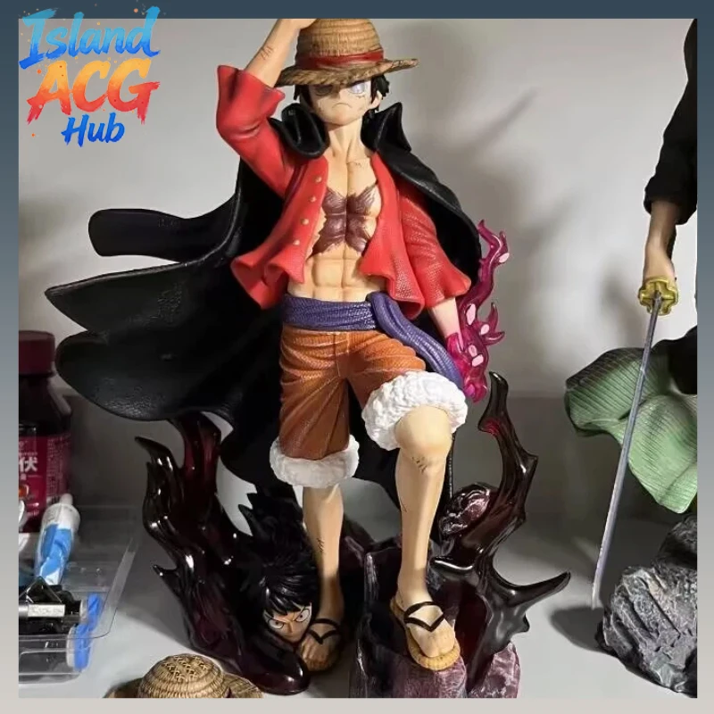 

One Piece Monkey D Luffy GK Statue Four Emperors Dual Form Action Figure Anime PVC Collectible Model Toy Boxed Gift