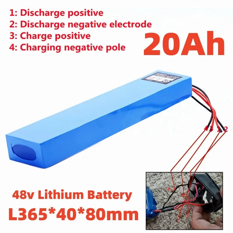 

48V Lithium Battery 10Ah 20Ah 18650 Battery Pack for 54.6V 750W 1000W Folding Built-in Rechargeable Lithium batteries Battery