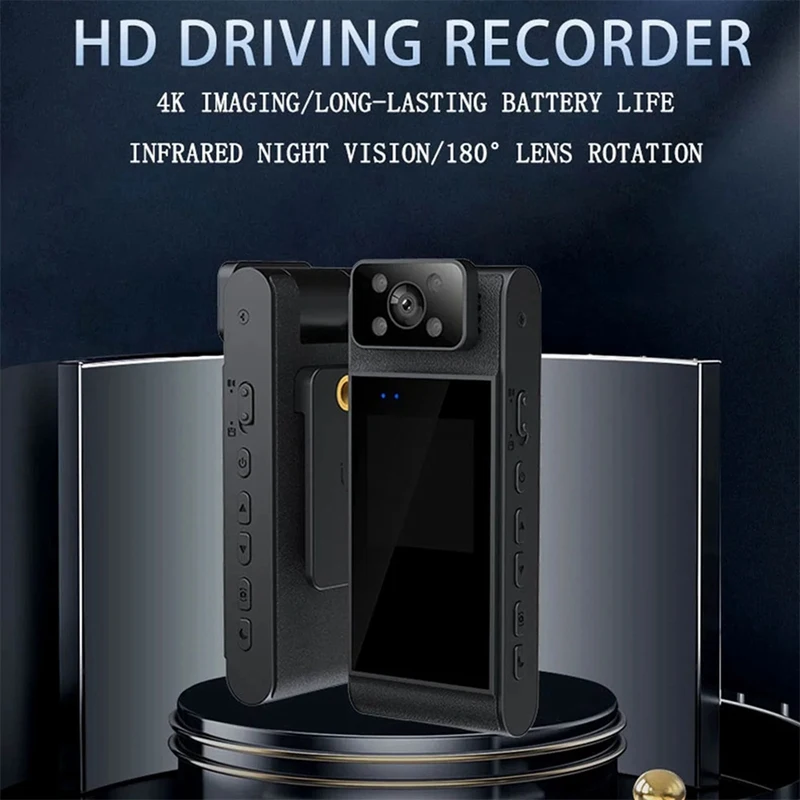 ABSQ-新しい 1080P HD WIFI ミニカメラビデオカメラボディマウントカム小型 180 回転レオートバイバイクカメラスポーツ DV 車 DVR