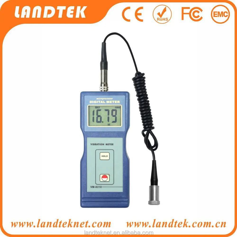 LANDTEK Hot Sale Handheld Digital Vibration Meter Motor Vibration Tester  Economic Type VM-6310