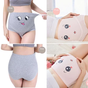 Mutterschaft Cueca hohe Taille, Baumwolle Baumwolle für schwangere Frauen, kurze Schwangerschaftskleidung, Mutterschaft intimität 6 Hauptverkäufe Cueca Baumwolle schwanger - №1