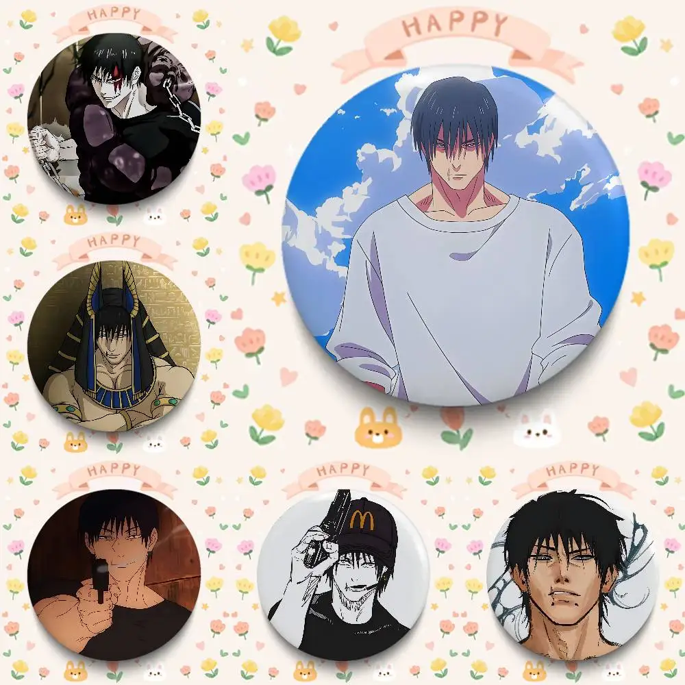 Anime C-Toji Fushiguro-S Badges Button Round Creative Pin Brooch Badge Bag Decor Accessories Fans Collect Friends Gifts