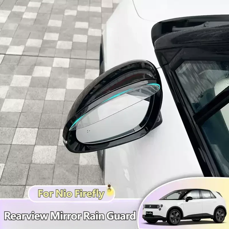 For Nio Firefly Side Mirror Rain Guard Visor Rearview Mirror Eyebrow Protector Exterior Accessories Upgrade