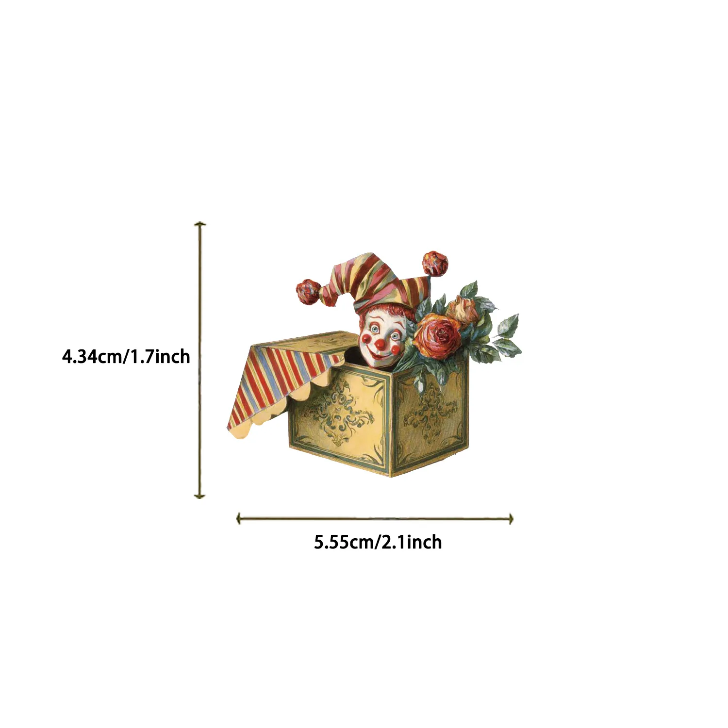 50/100PCS Cartoon Weird Circus Graffiti Stickers Decoration DIY Phone Cases Stationery Waterproof Reward Stickers