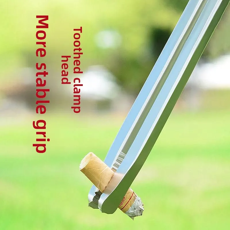 

Зажим для мангала из нержавеющей стали 304, большой, для улицы, для домашнего использования, с длинными губками, для угольных грилей, для уборки дома