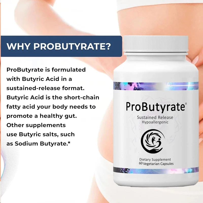 ProButyrate intestinal health supplement, a butyric acid complex, helps restore balance and stabilize the gut microbiome