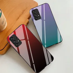 Gradient Tempered Glass Case For Samsung Galaxy S23 S22 Ultra S21 FE S20 S10 5G S10e S8 S9 Plus S7 Edge Protective Glass Cover
