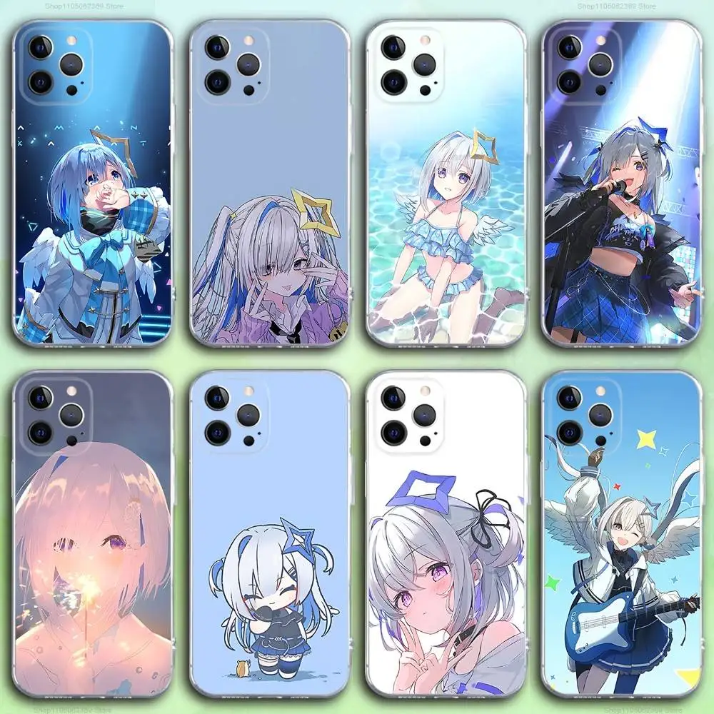 

A-Amane virtual Kanata Phone Case For iPhone 17,16,15,14,13,12,11 Pro,Max,Plus,X,XS,XR,SE4,E Mini Transparent Soft Cover