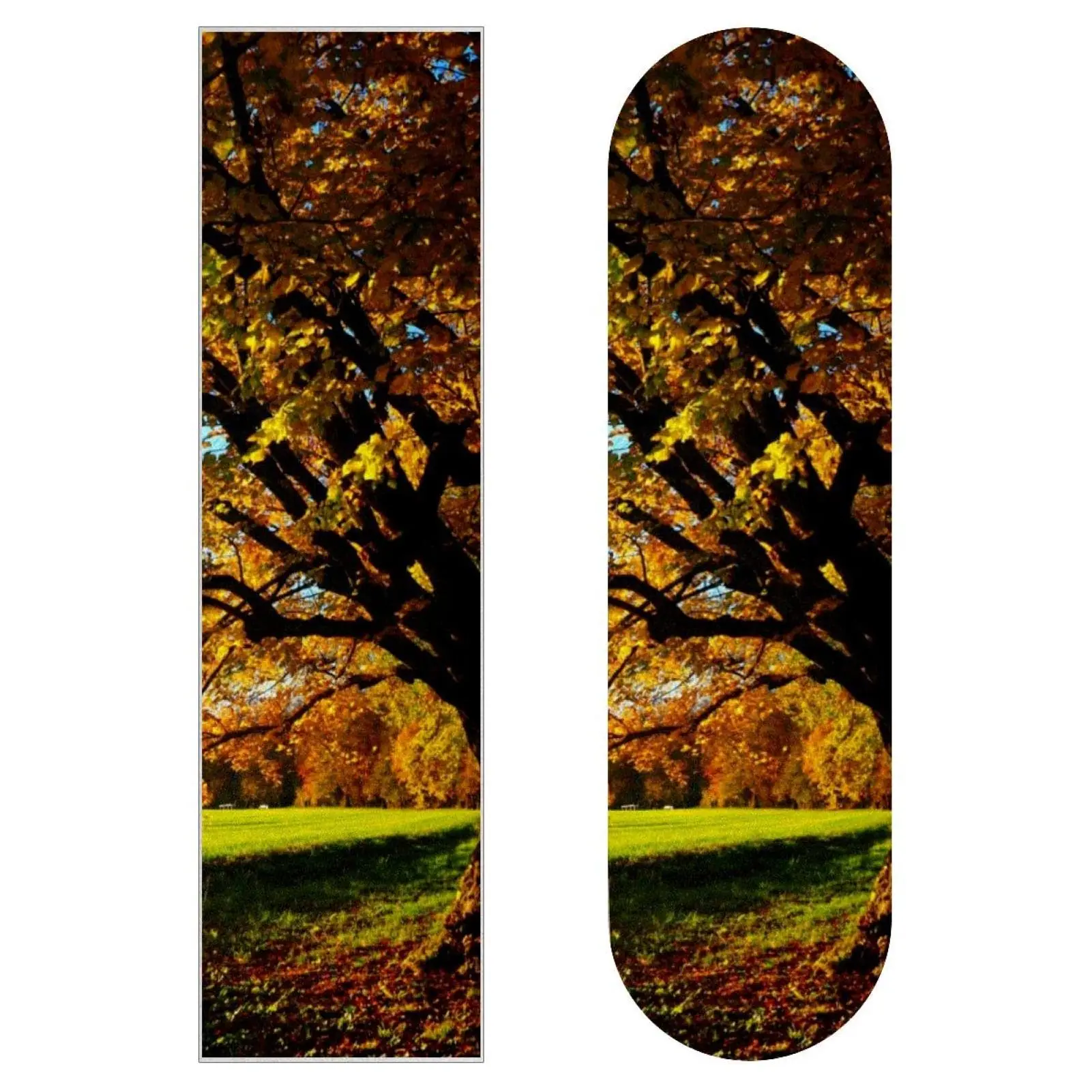 

Autumn Forest Tree Skateboard Grip Tape,Cool Design Longboard Griptape Sandpaper for Rollerboard,Waterproof Scooter Grip Tape