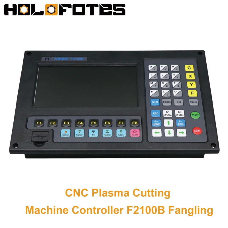 CNC Plasma Controller kit Fangling F2100B 2Axis Flame Cutting Machine CNC Plasma Cutting Machine THC1621 Torch Height Controller