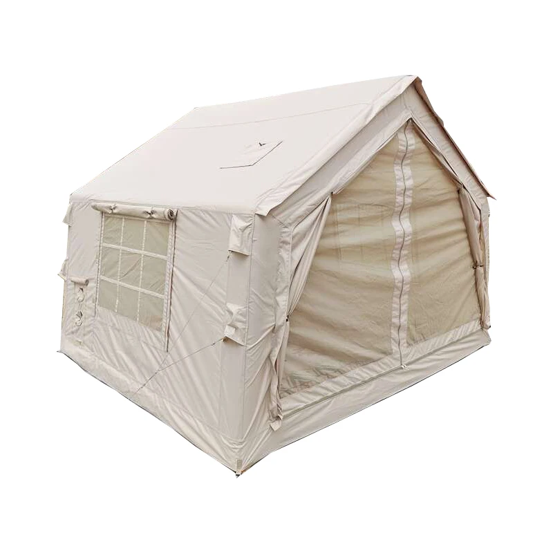 

Inflatable Camping Tent Waterproof Glamping Tents Sun Shelter Easy Setup Outdoor Oxford Tents