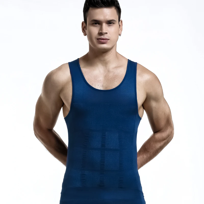 

Men's vest, cinching the abdomen and waist, shaping top, invisible fat shaping magic tool, slimming shirt and body shaping shirt