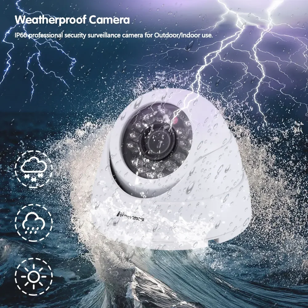 System CCTV H.265 4K, kamera IP 8MP z dźwiękiem do użytku wewnętrznego, rejestrator NVR 8-kanałowy, zestaw do monitoringu wideo, opcjonalny dysk twardy 2TB