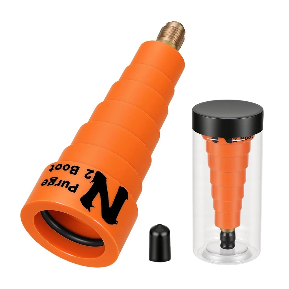 NOCM Nitrogen Purge Boot for HVAC Brazing, Hands-Free Nitrogen Purge Tool with Multi-Size O-Ring Seal and 1/4