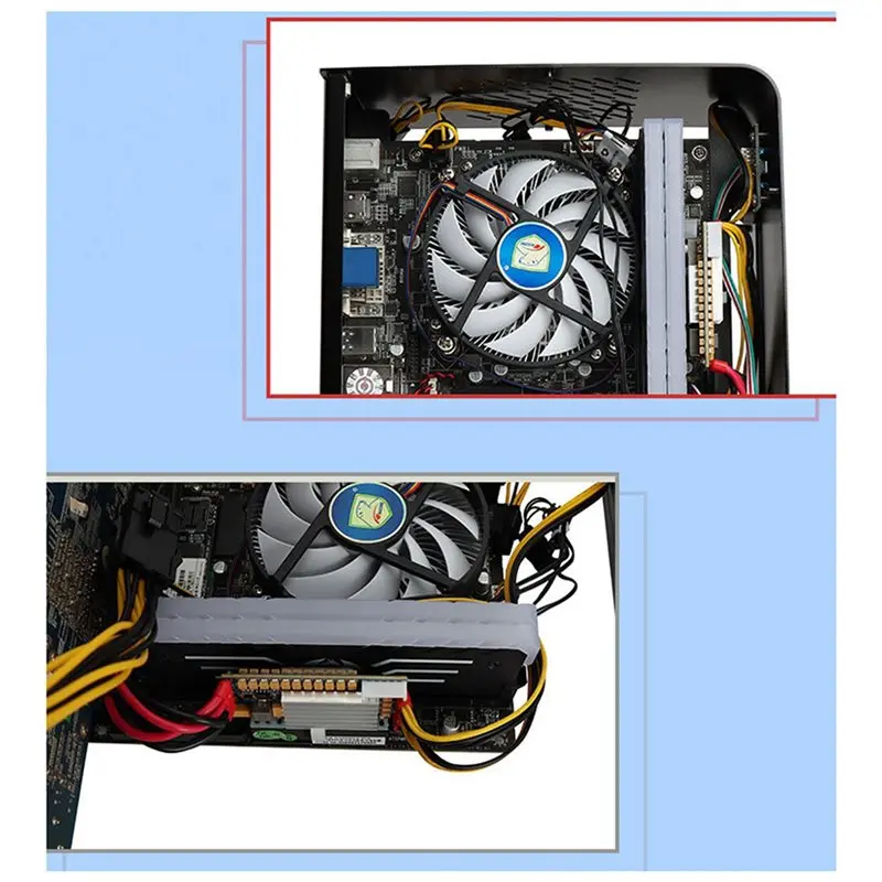 Delicate Texture-2X 450W 24Pin 12V DC Input 450W Output Realan Mini ITX Pico PSU DC ATX PC Switch DC-DC ATX Power Supply For Com