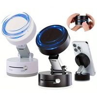 Vacuum Double Side Magnetic Suction Cup Stand Car Phone Holder Foldable Retractable Lazy Bracket for iPhone 16 15 Samsung Xiaomi